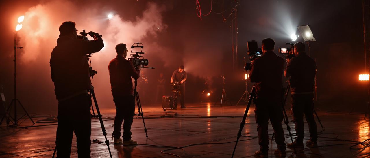 神秘电影拍摄现场